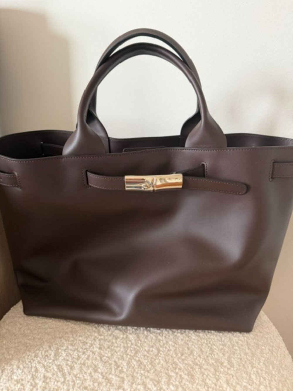 Longchamp Le Roseau Smart Large Leather Tote - Picture 6 of 8